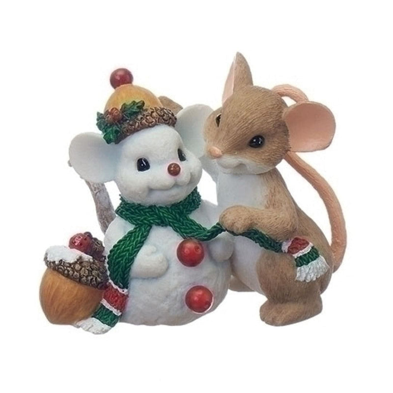 3 inch Mouse with Snowman Friend Fig Its Perfect Time To Make Frnds - Shelburne Country Store