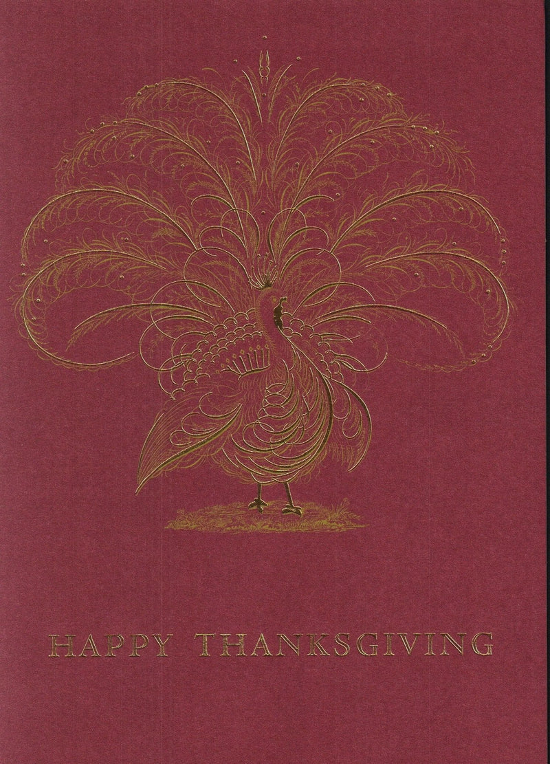 Happy Thanksgiving Gold Turkey - Shelburne Country Store