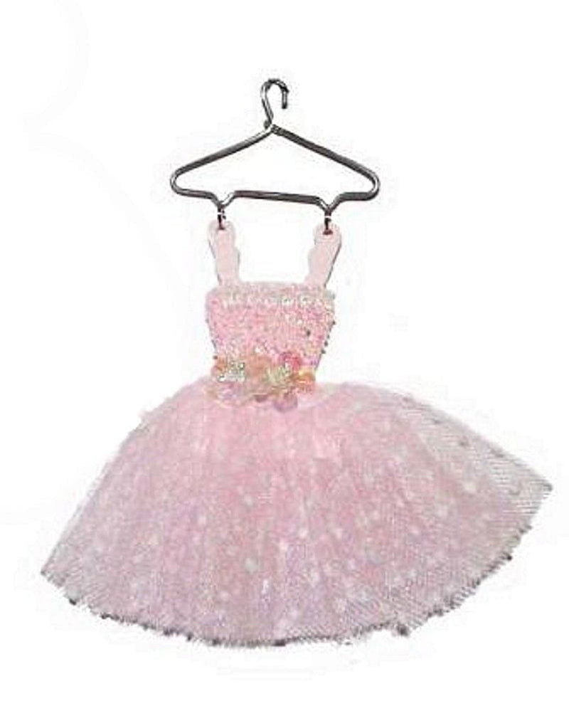 Pink Dress With Beads Ornament - Style 2 - Shelburne Country Store