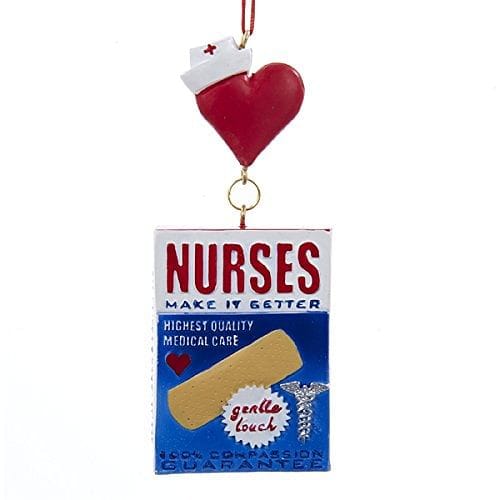 Kurt Adler Bandage Box Nurses Hanging Christmas Ornament - Shelburne Country Store