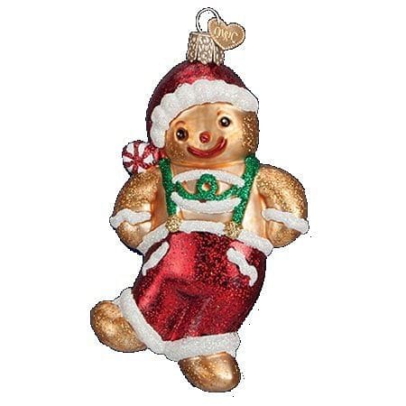 Frolicking Gingerbread Gl Ornament - Shelburne Country Store