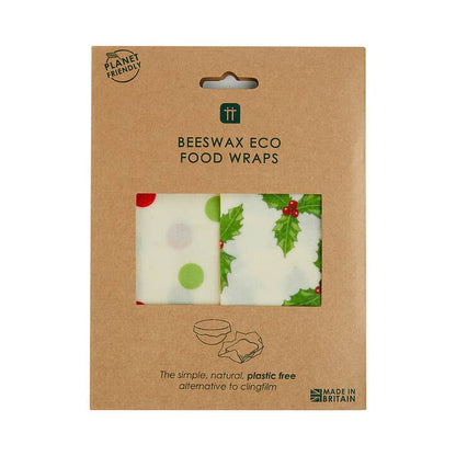 Christmas Holly Beeswax Food Wraps - 2 Pack - Shelburne Country Store