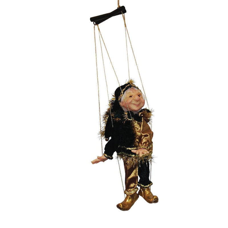 Jacqueline Kent Mini Marionette Ornament -  Red and Green - The Country Christmas Loft