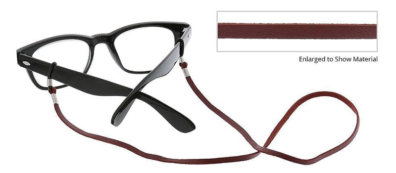 Faux Leather Eyeglass Cord - Red - Shelburne Country Store