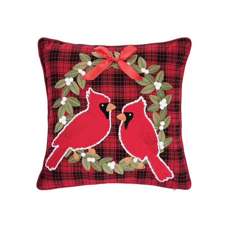 Cardinal Plaid Pillow - Shelburne Country Store