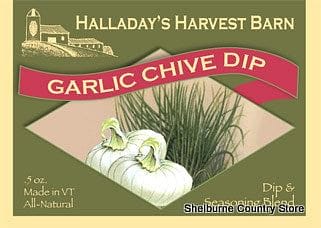 Halladays Garlic Chive Dip - Shelburne Country Store