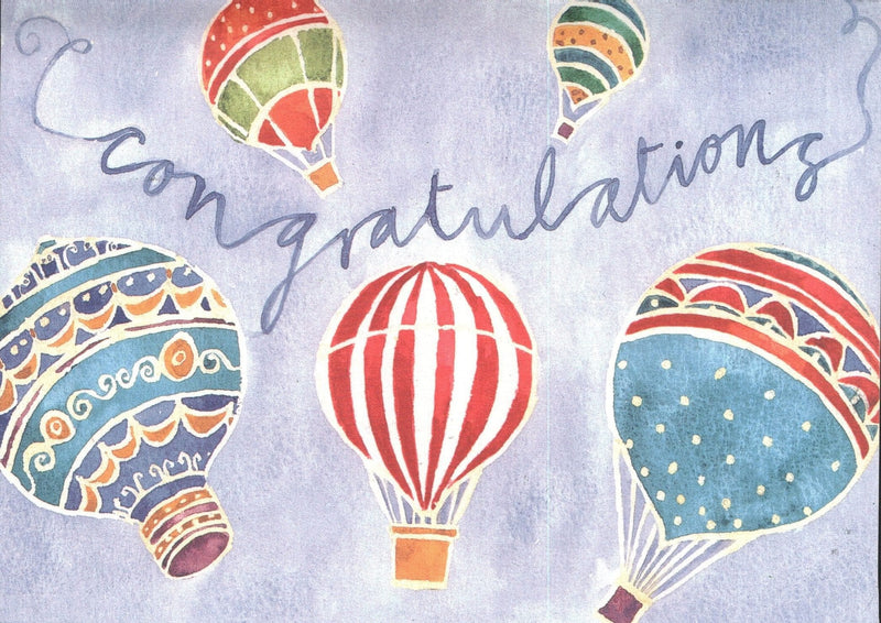 Greeting Card - Congratulations Hot Air Balloons - Shelburne Country Store