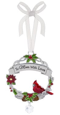 Christmas Cardinal Ornament - To Mom with Love - Shelburne Country Store