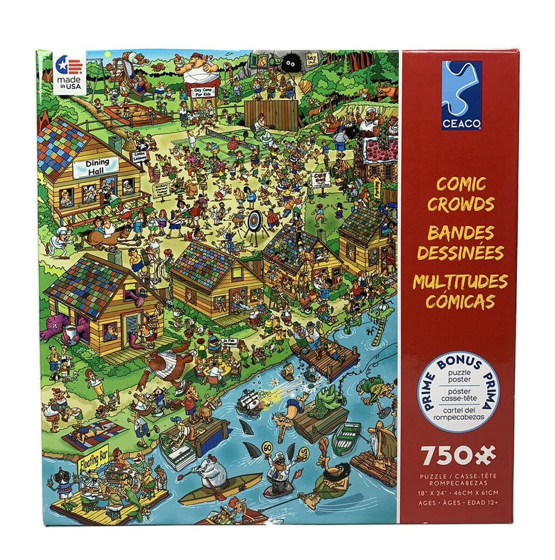 Comic Crowds 750 Piece Puzzle - Shelburne Country Store