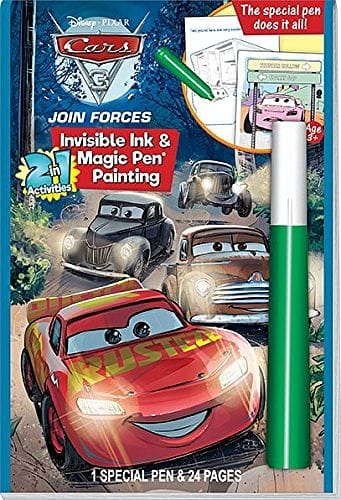 Disney Cars 3: 2in1 Book - Invisible Ink Magic Pen Painting - Shelburne Country Store