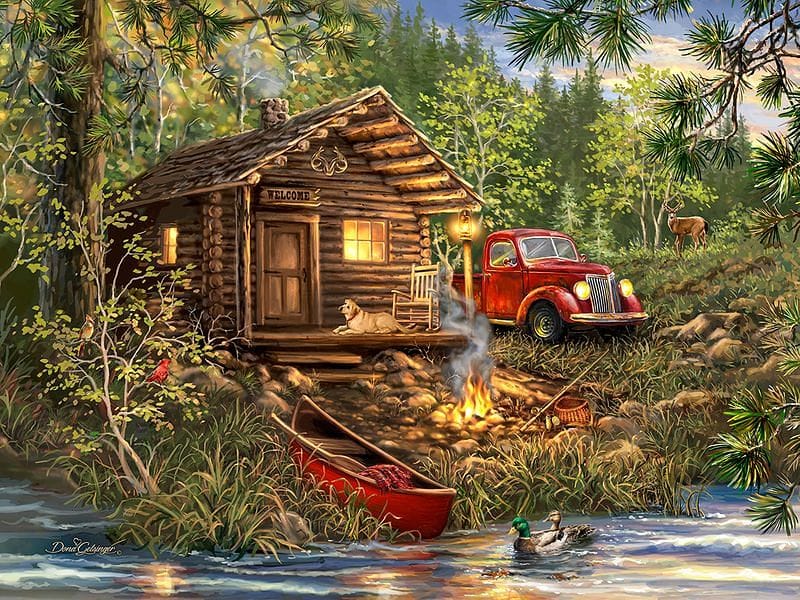 Cozy Cabin Life - 500 piece Puzzle - Shelburne Country Store