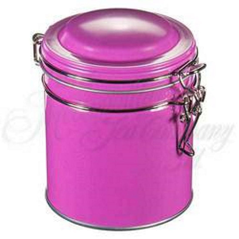 5.3 Ounce Metal Round Tea Caddy with Clasp - - Shelburne Country Store