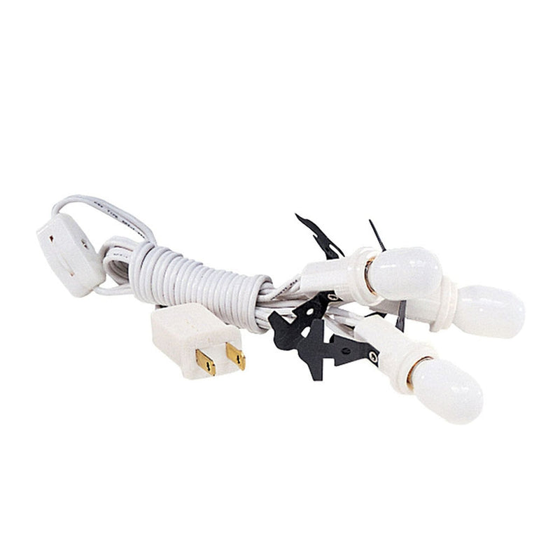 Village 3 Head Switched Light Cord - White - Shelburne Country Store