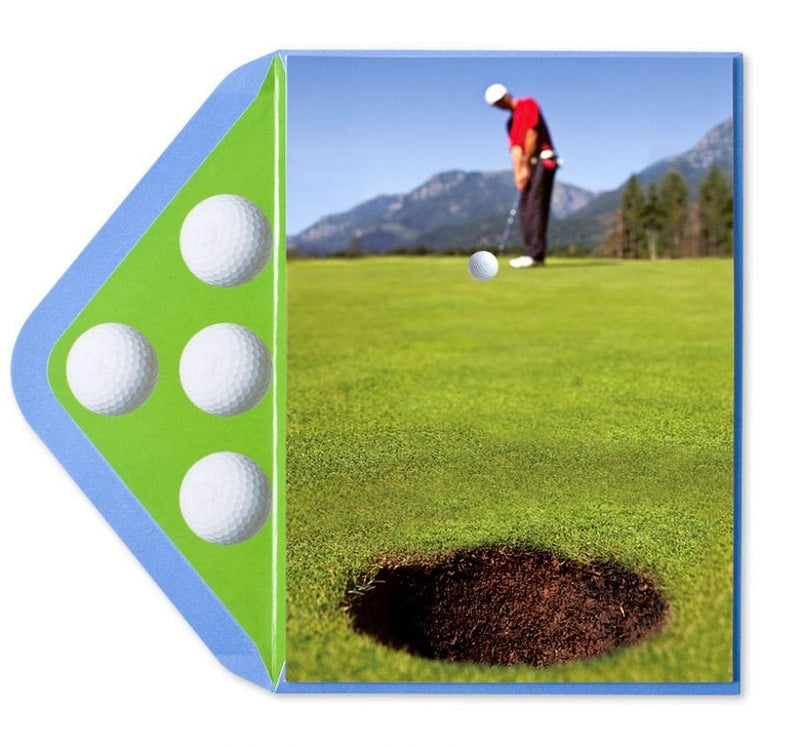 Golf Ball Lenticular Father's Day Card - Shelburne Country Store