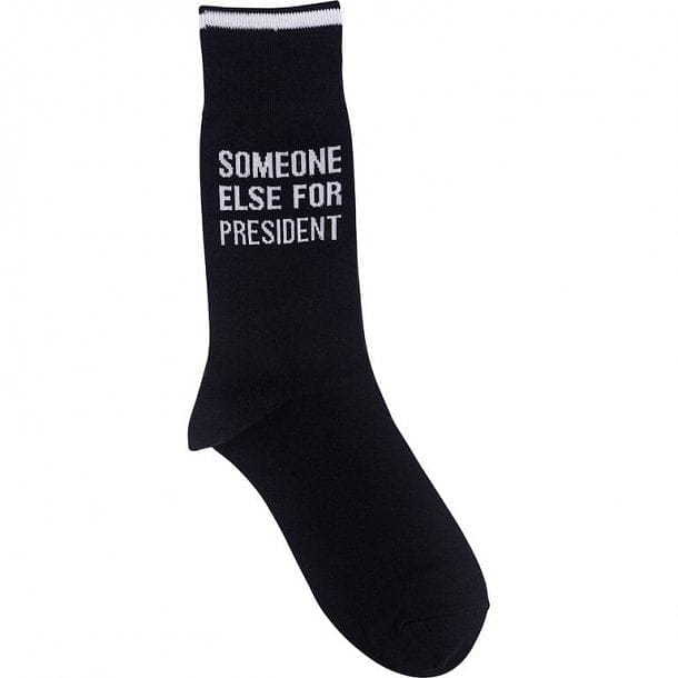 Someone Else For President Socks - Shelburne Country Store