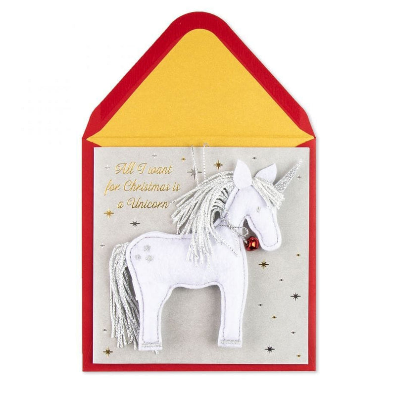 Unicorn Ornament Christmas Card - Shelburne Country Store