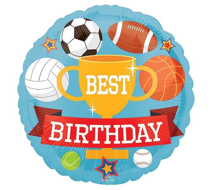 Happy Birthday Sports Balloon - Shelburne Country Store