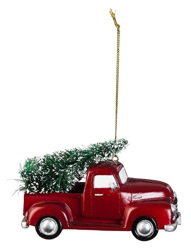 Vintage Bringing home the Tree Ornament -  Truck - Shelburne Country Store