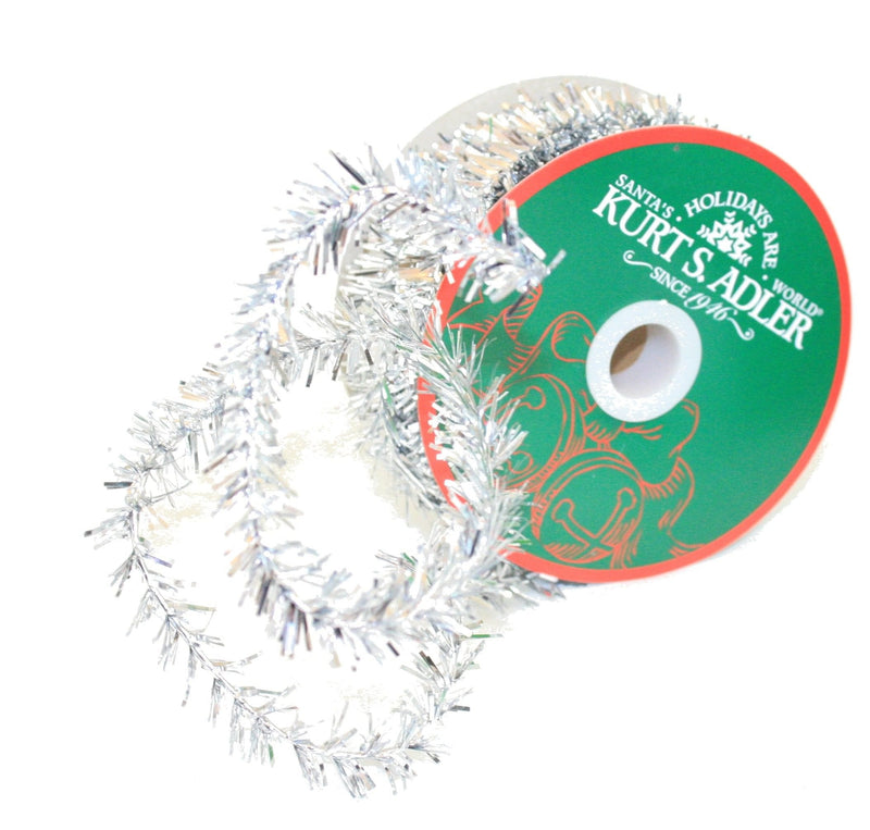 10 Yards of Silver Tinsel Garland - Shelburne Country Store