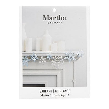 Martha Stewart Snowflake Garland Kit - 60 Piece set - Shelburne Country Store