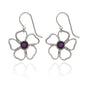 Open Flower With Stone Earring - Shelburne Country Store