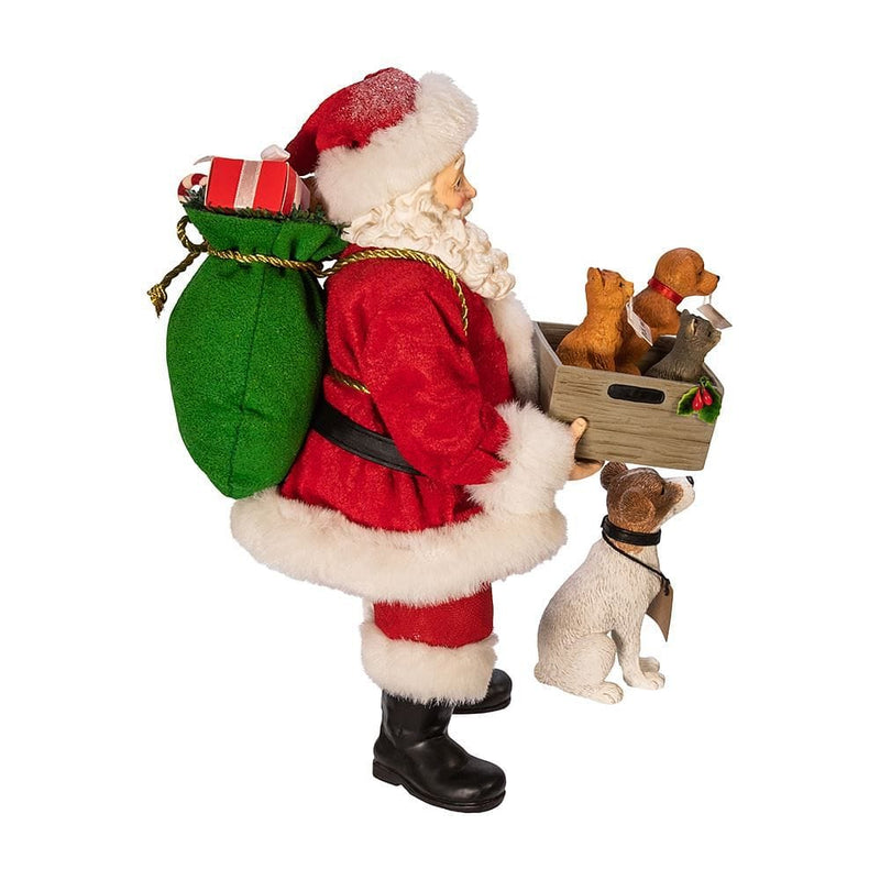 Fabriche Adopt-A-Pet Santa With Dog - Shelburne Country Store