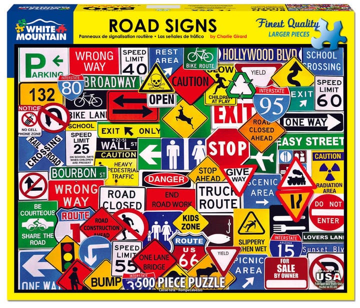 Road Signs Puzzle - 500 Pieces - Shelburne Country Store