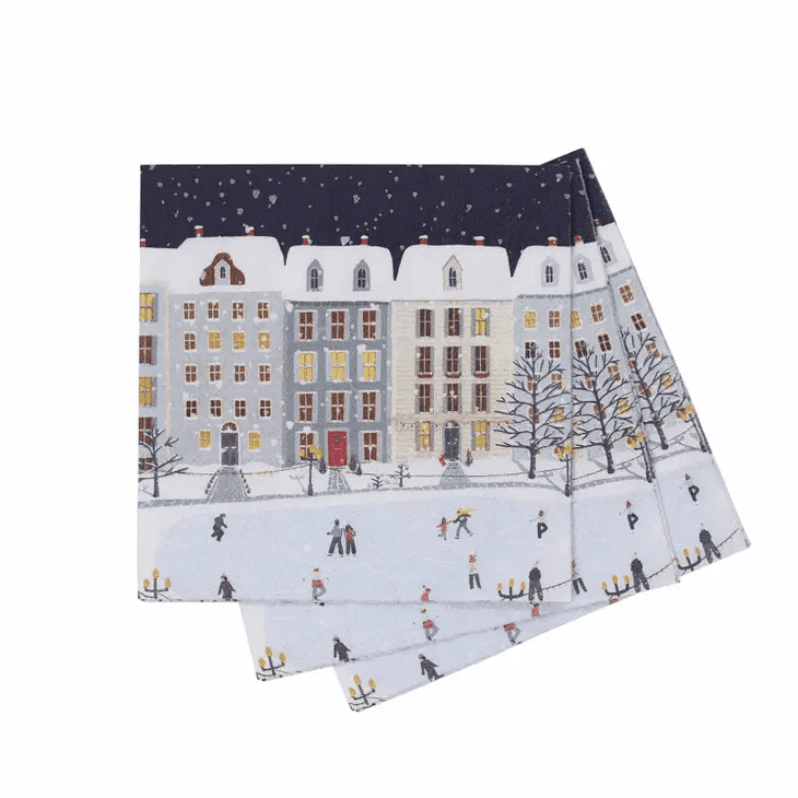 Holiday in the Park Paper Napkins - Pack of 20 - Shelburne Country Store