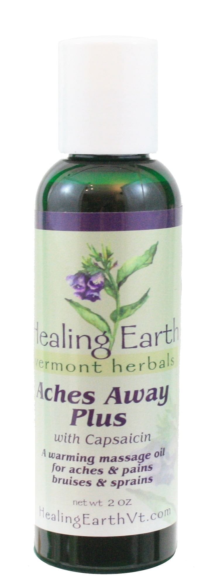 Aches Away Plus Massage Oil With Capsaicin 2 Ounce - Shelburne Country Store