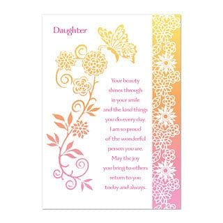 Laser Cut Butterfly Daughter Birthday Card - Shelburne Country Store