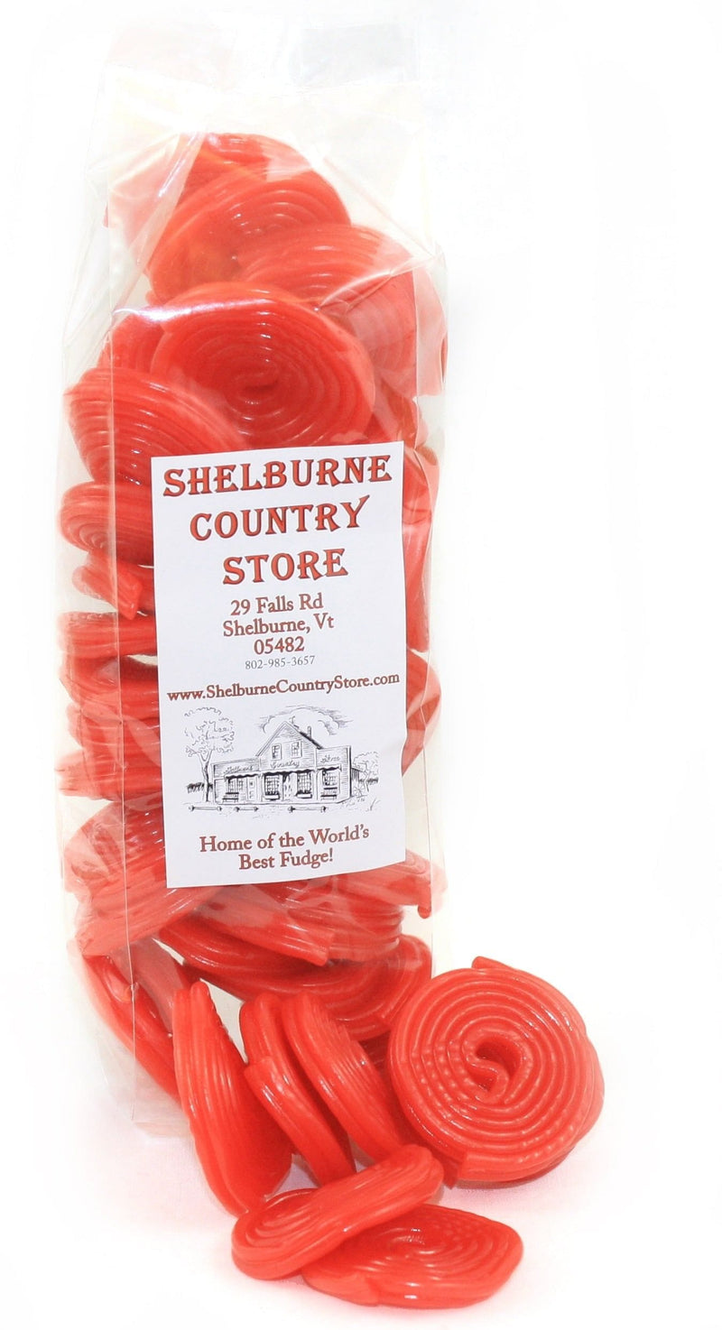 Broadway Strawberry Red Licorice Pinwheels - - Shelburne Country Store