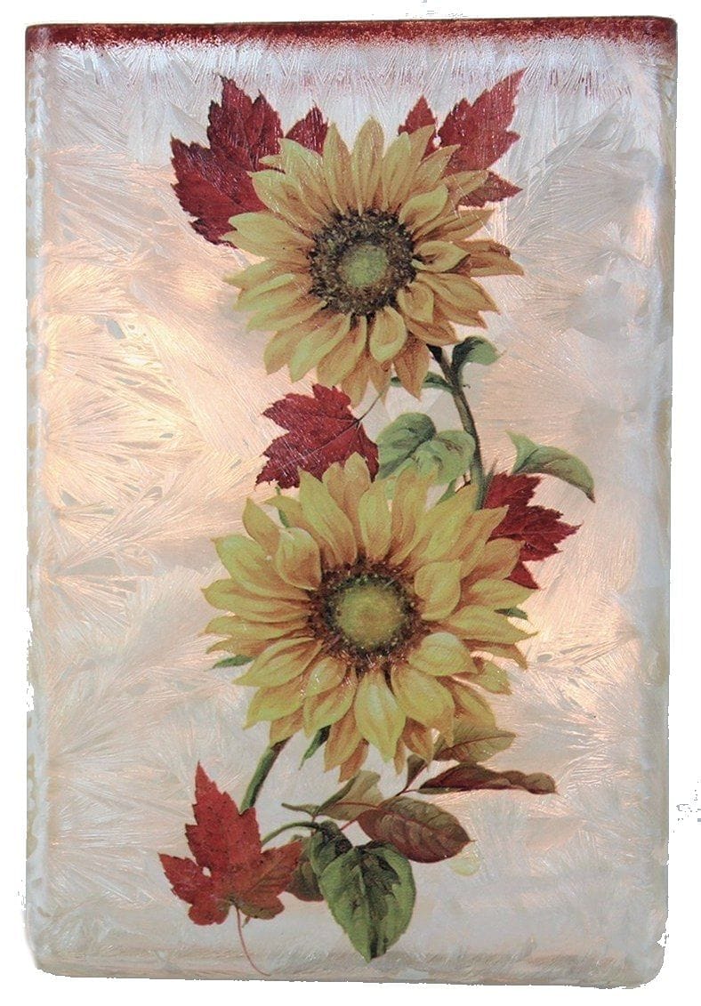 Lighted Rec Autumn Crackle Vase - - Shelburne Country Store