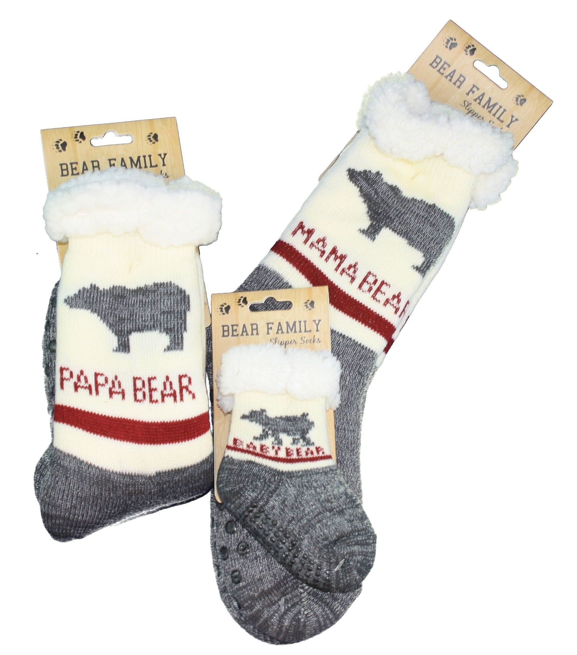 Bear Family Slipper Socks - - Shelburne Country Store