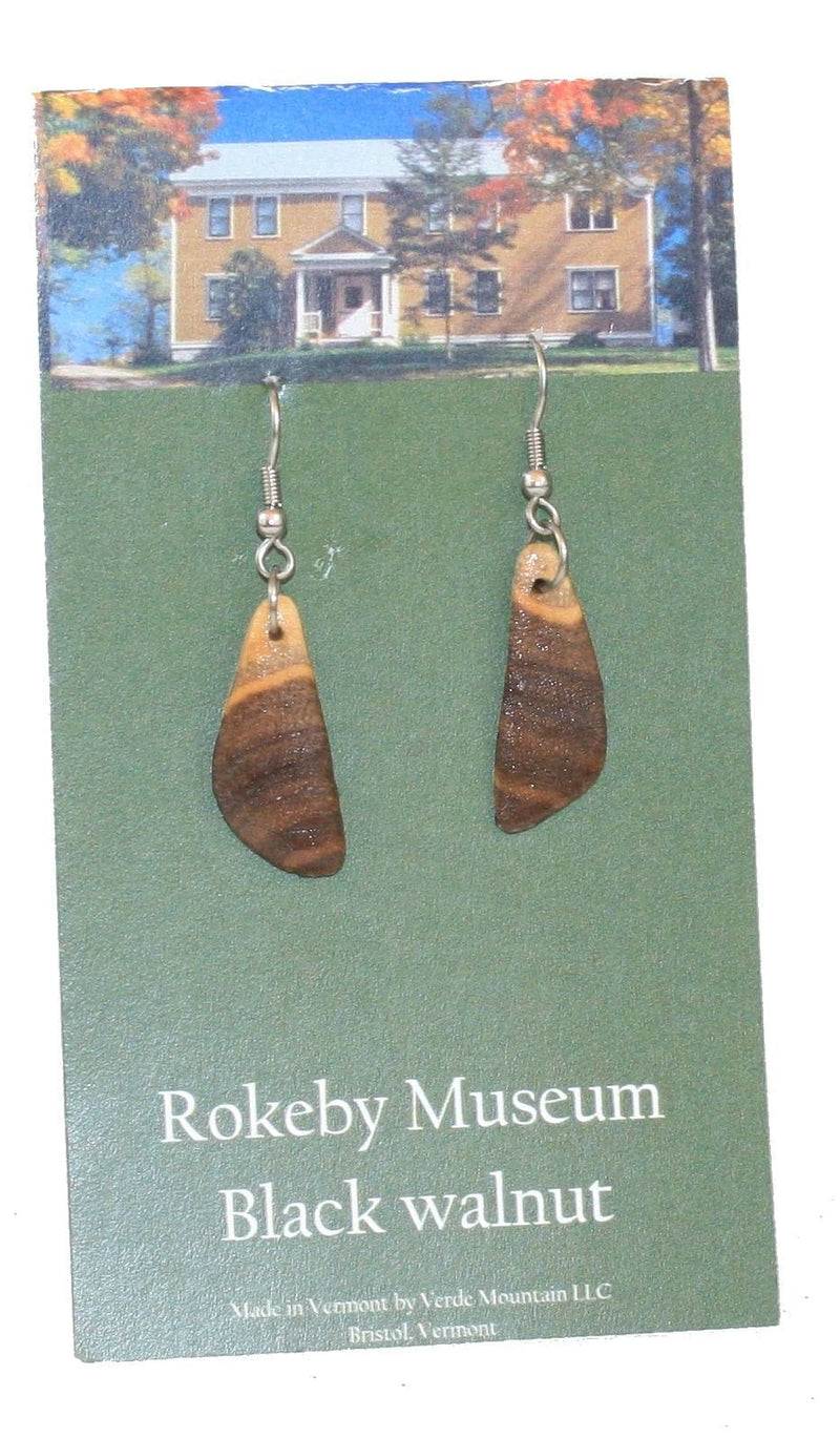 Rokeby Museum Black Walnut Wood Earrings - Shelburne Country Store