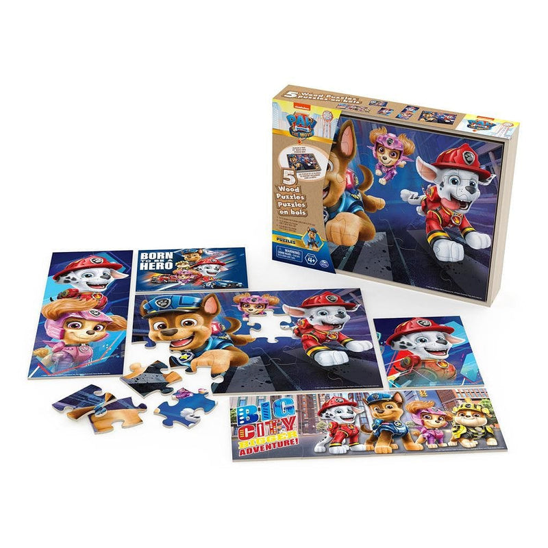 Paw Patrol - 5 Wooden Puzzles - Shelburne Country Store