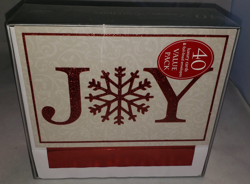 Holiday Luxury Favorites Value 40 Card Box - Joy - Shelburne Country Store