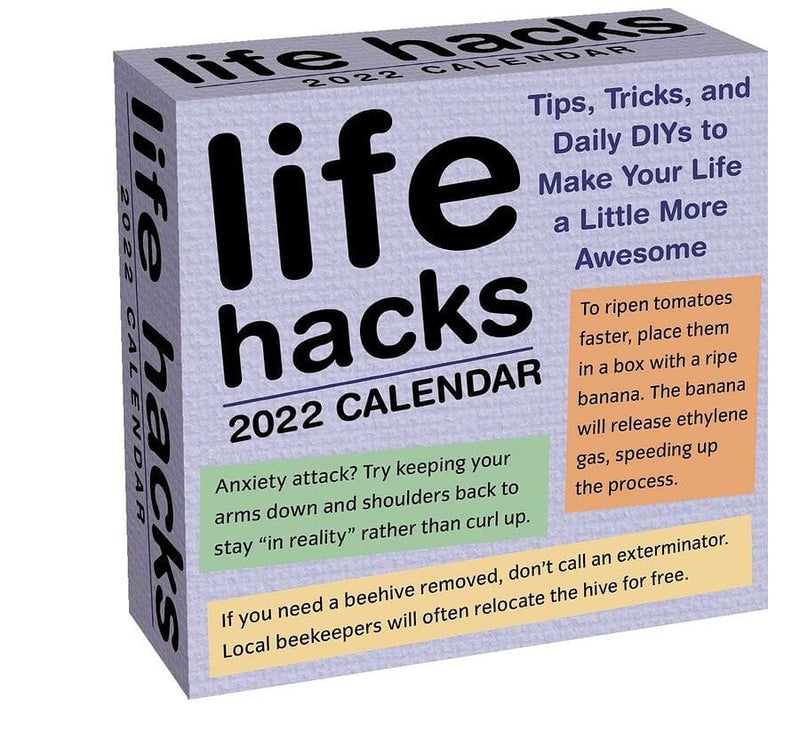 2022  Life Hacks  Page A Day Calendar - Shelburne Country Store