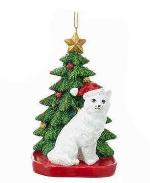 Cat with a Christmas Tree Ornament - - Shelburne Country Store