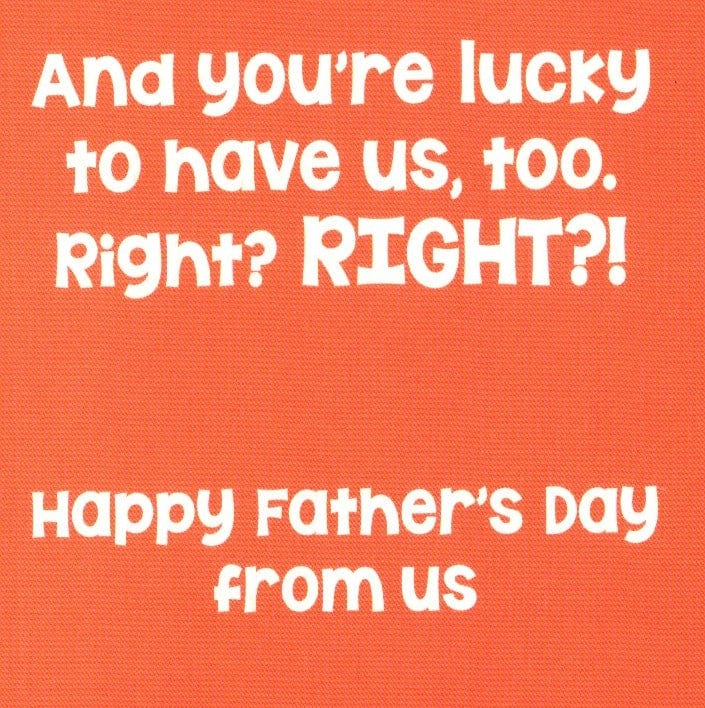 Lucky To Have You In Our Lives Father's Day Card - Shelburne Country Store
