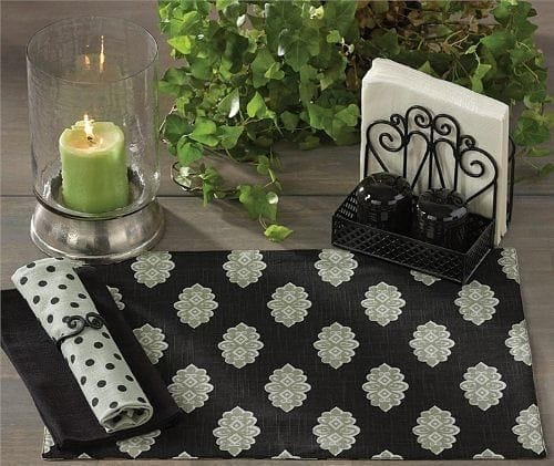 Black Medallion Placemat - Shelburne Country Store