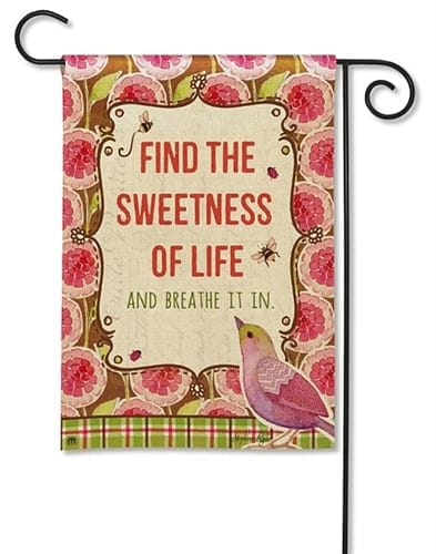 Sweetness Of Life Garden Flag - Shelburne Country Store