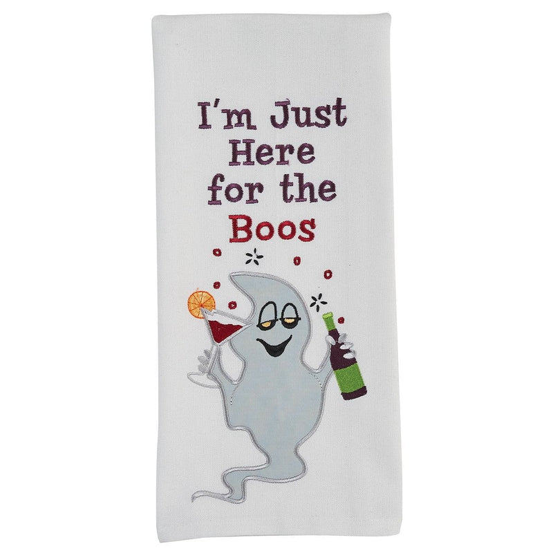 Im Just Here For The Boos Embroidered  Dishtowel - Shelburne Country Store