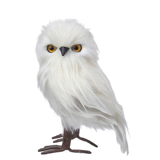 8 Inch Standing White Owl - Shelburne Country Store
