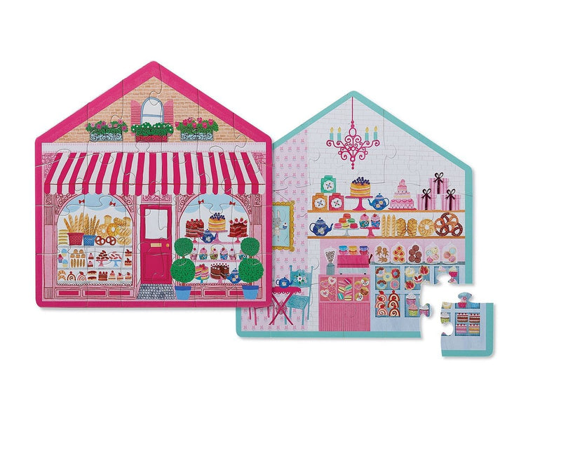 2 Sided Sweet Shop 24 Piece Puzzle - Shelburne Country Store