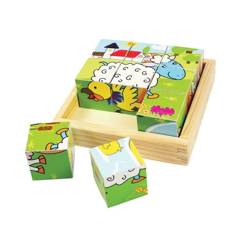 Animal Cube Puzzle - Shelburne Country Store