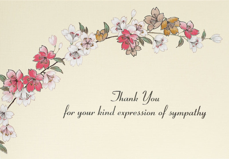 Boxed Thank You Cards: Sympathy Floral - Shelburne Country Store