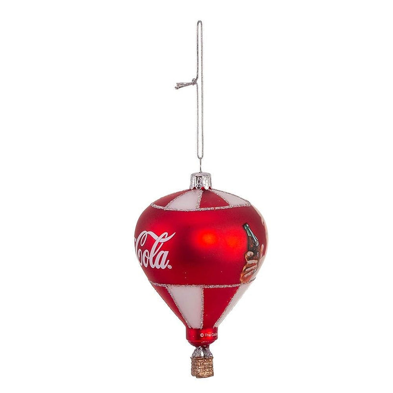 Coca-Cola Glass Hot Air Balloon Ornament - Shelburne Country Store