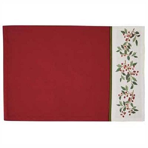 Simply Holly Boarder Placemat - Shelburne Country Store