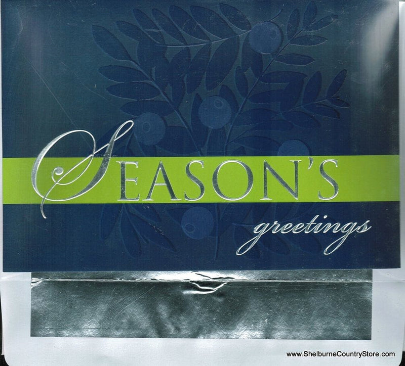 Luxury Greetings 18 Count - Blue Season's Greetings - Shelburne Country Store