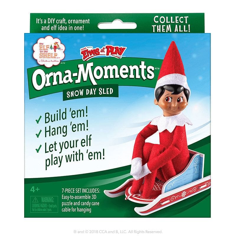 Orna-moments Scout Elf Snowday Sled - Shelburne Country Store